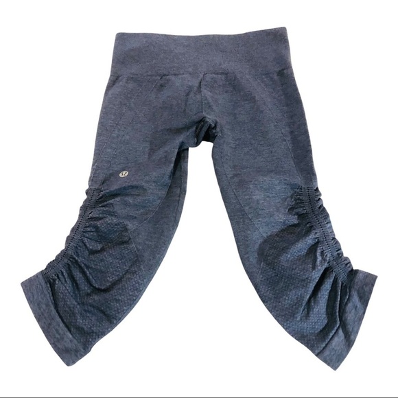 Lululemon In the Flow II Crop Blue Legging 4 - Picture 3 of 11